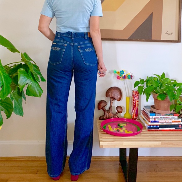 Vintage 70s Levi’s Movin On unisex jeans 30x30 - Picture 3 of 8